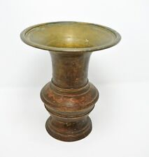 Antico Ottone Piccolo Fiore Vaso Pentola Originale Vecchio Mano Crafted Inciso, usado comprar usado  Enviando para Brazil