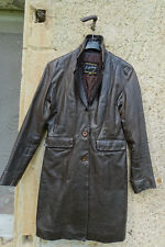Manteau cuir marron d'occasion  Saint-Ambroix