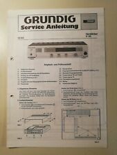 Grundig service anleitung gebraucht kaufen  Postbauer-Heng
