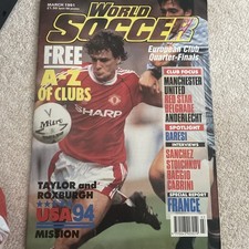 Soccer magazine 1991 for sale  HOLMFIRTH
