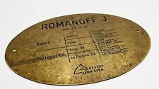 Romanoff messingschild gestüt gebraucht kaufen  Velbert