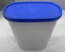 Jarro Tupperware Modular Mates recipiente tampa azul flip top 9,75 xícara 1614-5 (J), usado comprar usado  Enviando para Brazil