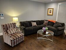 Grey velvet sectional for sale  South Boston