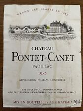 1985 château pontet d'occasion  Expédié en Belgium