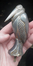 ORNAMENTO DE CAPÔ DE PÁSSARO CEGONHA MASCOTE CARRO LATÃO BANHADO A CEGONHA EM PÉ comprar usado  Enviando para Brazil