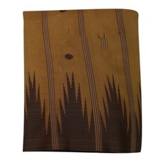 Rimanente Di Tessuto In Seta Pura A Righe Giallo Senape Vintage 4YD, usado comprar usado  Enviando para Brazil