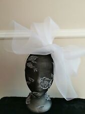 White crin fascinator for sale  SLOUGH