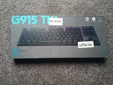 Teclado mecânico para jogos Logitech G915 TKL preto velocidade da luz RGB sem fio comprar usado Teclado mecânico para jogos Logitech G915 TKL preto velocidade da luz RGB sem fio comprar usado  Enviando para Brazil