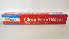 Vintage Pathmark Supermercado Caixa de Envoltório de Alimentos Transparente Publicidade Woodbridge NJ comprar usado  Enviando para Brazil