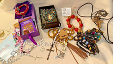 Christian jewelry rosaries for sale  Portage