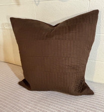 Euro Sham acolchoado bronzeado médio simples real 100% algodão 26x26 pol comprar usado  Enviando para Brazil