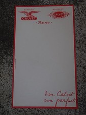 Menu calvet wine d'occasion  Expédié en Belgium