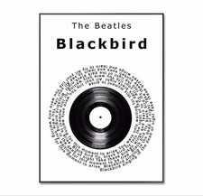 Beatles poster blackbird for sale  STOKE-ON-TRENT