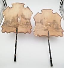 Antique pair screens d'occasion  Expédié en Belgium