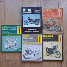 Five workshop manuals for sale  NOTTINGHAM