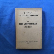 Libro lex legislazione usato  Italia