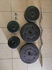 Langhantelset kilo hantelset gebraucht kaufen  Erfurt