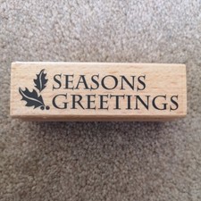 Christmas rubber stamp for sale  FOCHABERS
