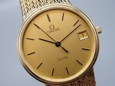 [EXC+5] OMEGA De Ville Cal.1432 Quartzo OURO Mostrador Data Relógio Masculino Vintage JAPÃO, usado comprar usado  Enviando para Brazil