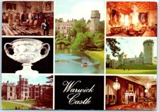 Cartolina castello warwick usato  Spedire a Italy