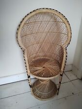 Vintage wicker peacock for sale  SWANSEA