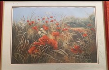Poppy print painting for sale  CLACTON-ON-SEA