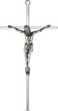 Crocifisso parete argento usato  Roma
