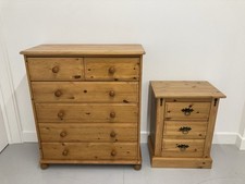 Piece pine bedroom for sale  WEYBRIDGE