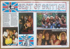 NWOBHM - 1984 Magazine centrefold EMERSON NEW TORPEDOS TOKYO BLADE PERSIAN RISK comprar usado  Enviando para Brazil