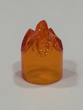 LEGO - Minifigura, Capa de Cabeça de Capacete, Peça de Cabeça de Chama - Trans-Laranja comprar usado  Enviando para Brazil