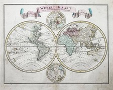 Mapa Mundial América Asia África Polar Australia Tirion 1744, usado comprar usado Mapa Mundial América Asia África Polar Australia Tirion 1744, usado comprar usado  Enviando para Brazil