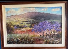 Framed landscape oil for sale  Kihei