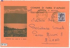 Bp021 cartolina epoca usato  Milano