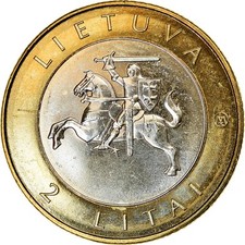 Monnaie lithuania litai d'occasion  Lille-
