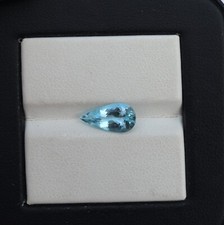 6x12 MM Pera Taglio 1.5 Cts Naturale Condizione AAA Blu Acquamarina Sfaccettato na sprzedaż  Wysyłka do Poland