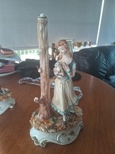 Capodimonte lamp. girl for sale  BRADFORD