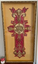 Antique embroidered cross for sale  Benicia