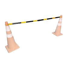 Usado, Barra de cone de segurança retrátil amarela/preta barra de cone de segurança comprar usado  Enviando para Brazil
