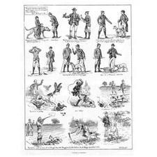 Quadrinhos vitorianos S.T DADD Wanted a Pointer - Estampa antiga 1885 comprar usado  Enviando para Brazil