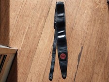 Pulseira de guitarra Deluxe Fender FS1 acolchoada de couro preta - Fabricada no Canadá, usado comprar usado  Enviando para Brazil