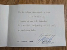 Autograph nva generalmajor gebraucht kaufen  Fredersdorf-Vogelsdorf