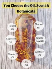 Crea tu propio aceite corporal, súper hidratante, elige aceites, fragancia botánica segunda mano  Embacar hacia Mexico