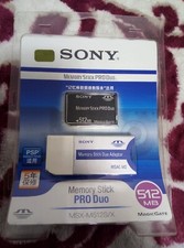 1 kit Sony Memory Stick Pro Duo 512MB com adaptador Memory Stick Duo MSAC-M2, usado comprar usado  Enviando para Brazil