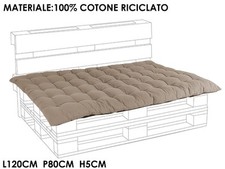 Cuscino Seduta Pallet 120x80xH5cm Scuro na sprzedaż  Wysyłka do Poland