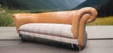Leather chesterfield sofa for sale  GRIMSBY