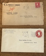 Lote de Capa de Envelope-W. H. McIntyre Imp-Auburn Automotive Company-Auburn Indiana, usado comprar usado Lote de Capa de Envelope-W. H. McIntyre Imp-Auburn Automotive Company-Auburn Indiana, usado comprar usado  Enviando para Brazil