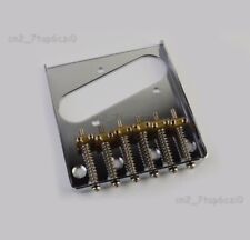 Ponte de selim estilo vintage esquerda cromada 6 latão para guitarra elétrica TL comprar usado  Enviando para Brazil