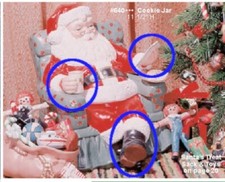 Santa cookie jar for sale  Carmel