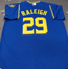 Cal Raleigh #29 Mariners City Royal Cool Base szyta koszulka, używany na sprzedaż  Wysyłka do Poland