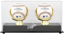 Vitrine logotipo beisebol duplo luva dourada Dodgers comprar usado  Enviando para Brazil